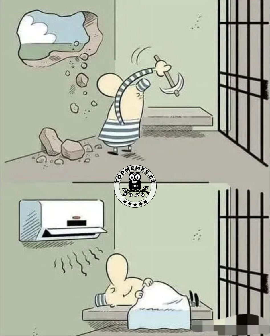 Klimatizace ve vězení.